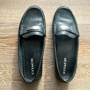 Coach black loafer. Soft leather. Very comfortable for travel.